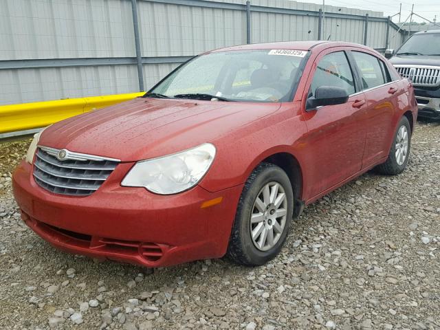 1C3LC46K98N265524 - 2008 CHRYSLER SEBRING LX RED photo 2