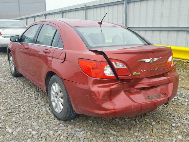 1C3LC46K98N265524 - 2008 CHRYSLER SEBRING LX RED photo 3