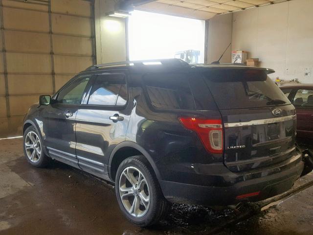 1FMHK8F87BGA58007 - 2011 FORD EXPLORER L BLACK photo 3