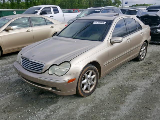 WDBRF61J23F396965 - 2003 MERCEDES-BENZ C 240 GOLD photo 2