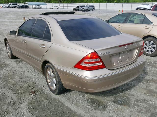 WDBRF61J23F396965 - 2003 MERCEDES-BENZ C 240 GOLD photo 3