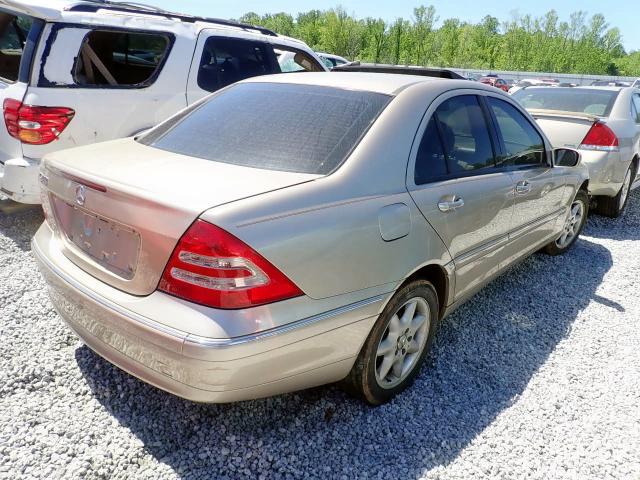 WDBRF61J23F396965 - 2003 MERCEDES-BENZ C 240 GOLD photo 4