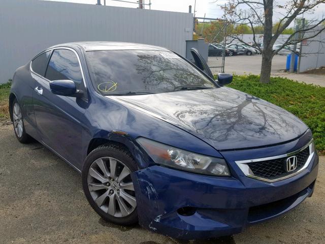 1HGCS22879A006439 - 2009 HONDA ACCORD EXL BLUE photo 1