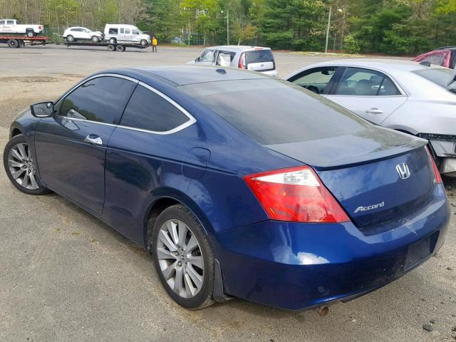 1HGCS22879A006439 - 2009 HONDA ACCORD EXL BLUE photo 3