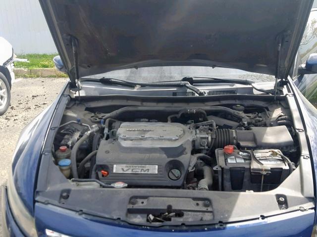 1HGCS22879A006439 - 2009 HONDA ACCORD EXL BLUE photo 7