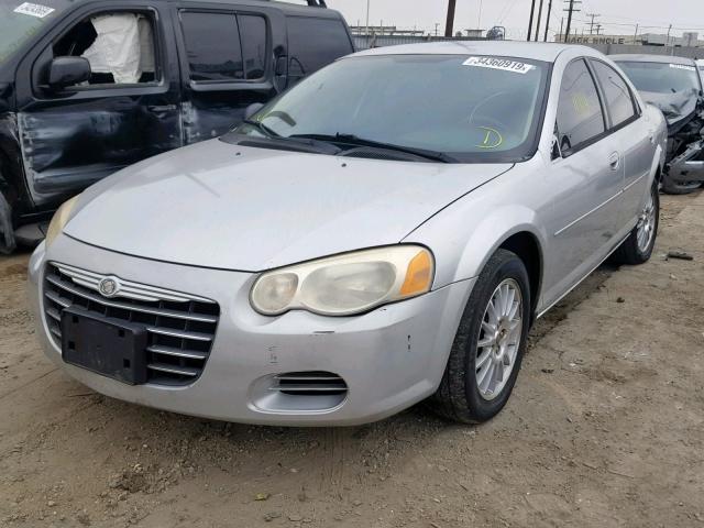 1C3EL46X34N273374 - 2004 CHRYSLER SEBRING LX SILVER photo 2