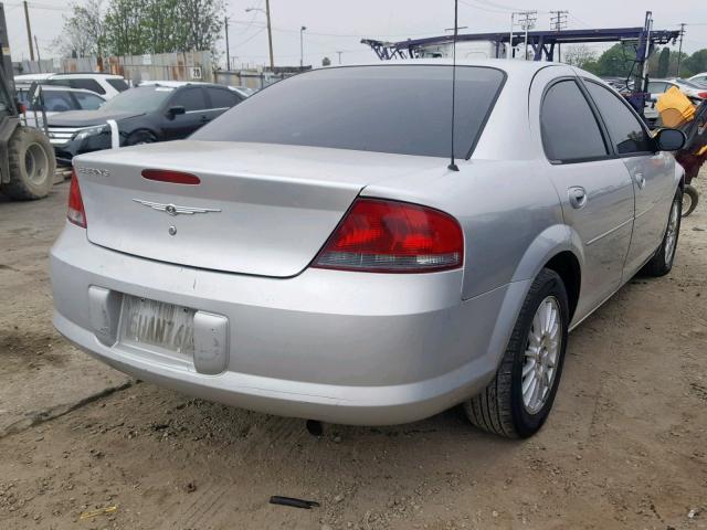 1C3EL46X34N273374 - 2004 CHRYSLER SEBRING LX SILVER photo 4