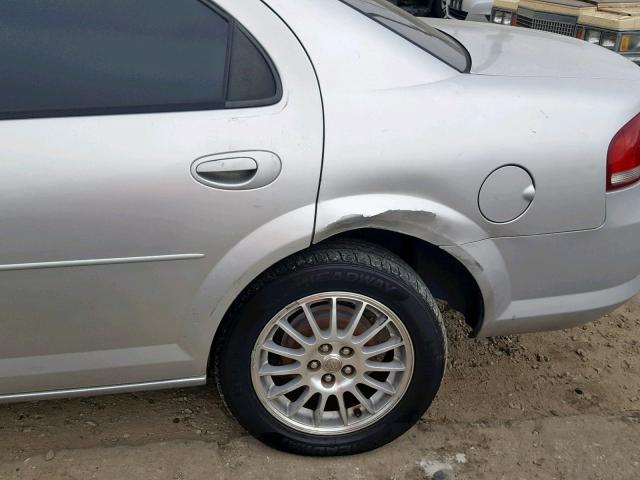 1C3EL46X34N273374 - 2004 CHRYSLER SEBRING LX SILVER photo 9