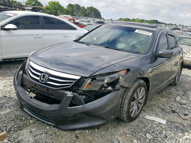 1HGCP2F86CA174785 - 2012 HONDA ACCORD EXL GRAY photo 2