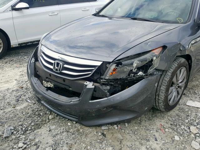 1HGCP2F86CA174785 - 2012 HONDA ACCORD EXL GRAY photo 9