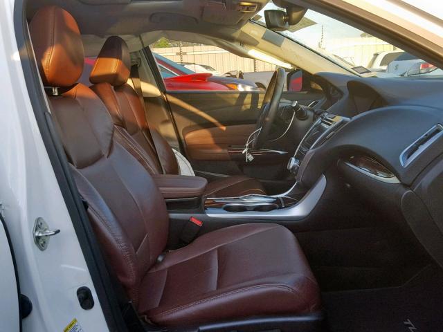 19UUB2F58FA000844 - 2015 ACURA TLX TECH WHITE photo 5
