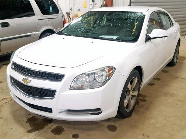 1G1ZC5EU1BF388260 - 2011 CHEVROLET MALIBU 1LT WHITE photo 2