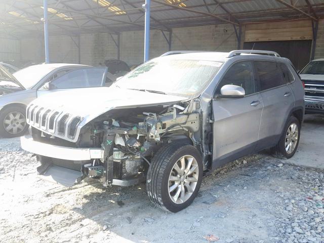 1C4PJLDB8FW584940 - 2015 JEEP CHEROKEE L SILVER photo 2