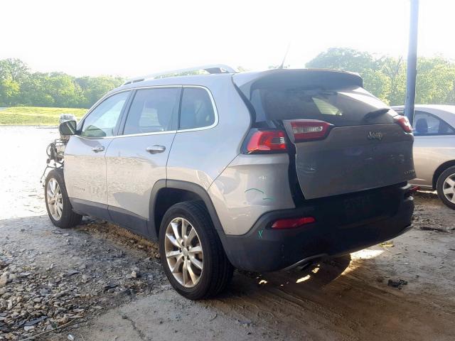 1C4PJLDB8FW584940 - 2015 JEEP CHEROKEE L SILVER photo 3