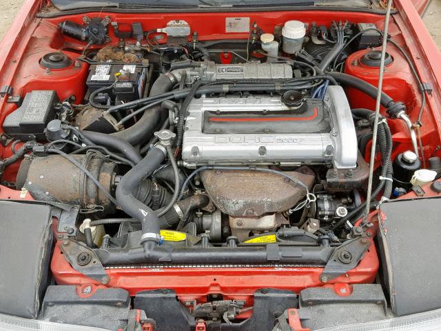 4P3CS44U2LE023538 - 1990 PLYMOUTH LASER RS RED photo 7