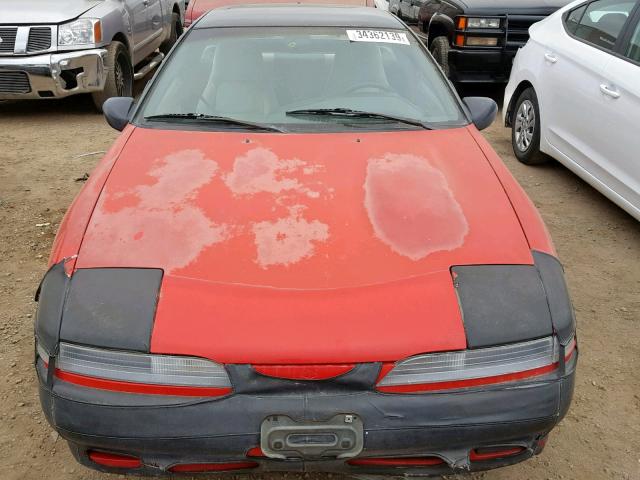 4P3CS44U2LE023538 - 1990 PLYMOUTH LASER RS RED photo 9