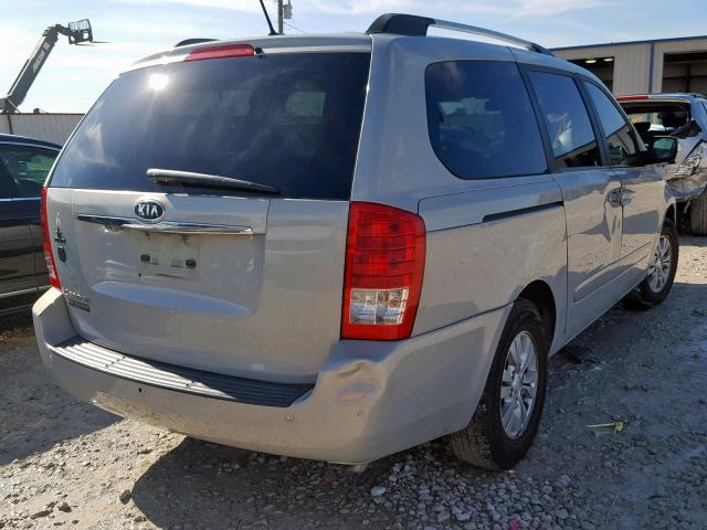 KNDMG4C79C6472504 - 2012 KIA SEDONA LX SILVER photo 4