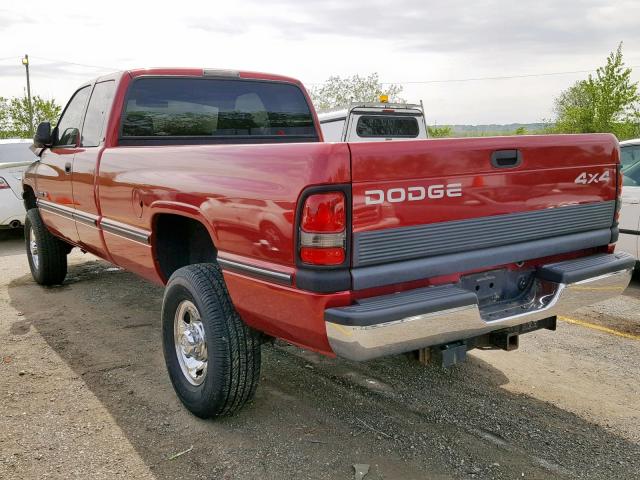 3B7KF23Z6VM537845 - 1997 DODGE RAM 2500 RED photo 3