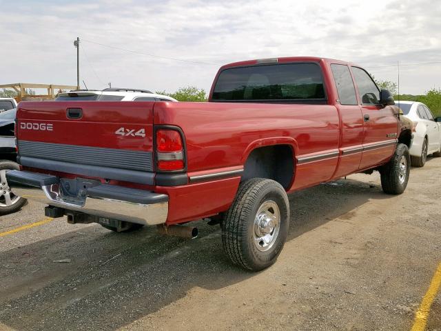 3B7KF23Z6VM537845 - 1997 DODGE RAM 2500 RED photo 4