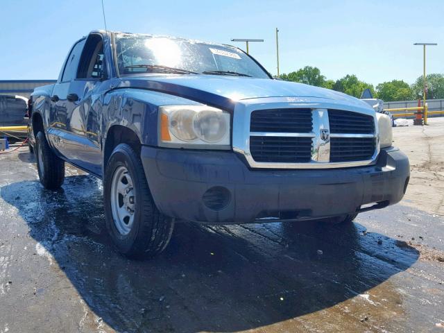 1D7HE28K76S533388 - 2006 DODGE DAKOTA QUA BLUE photo 1