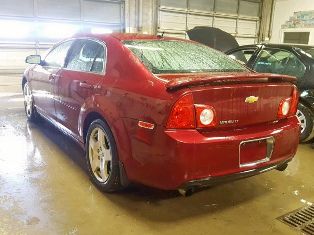 1G1ZD5E75AF222751 - 2010 CHEVROLET MALIBU 2LT MAROON photo 3