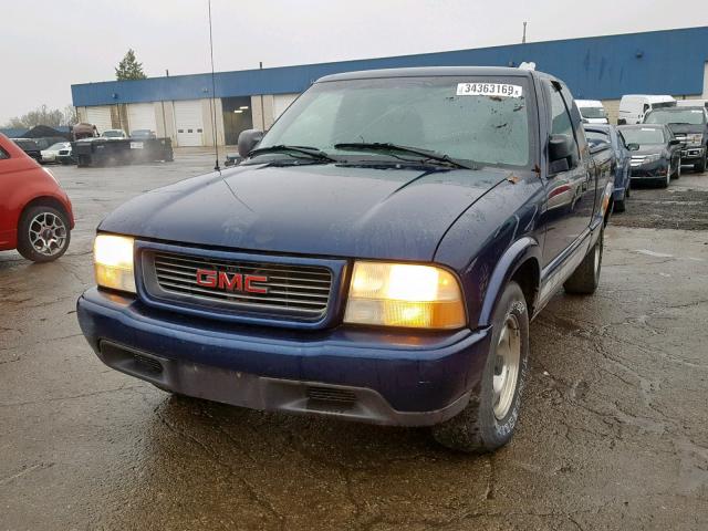 1GTCS19W0Y8191386 - 2000 GMC SONOMA BLUE photo 2