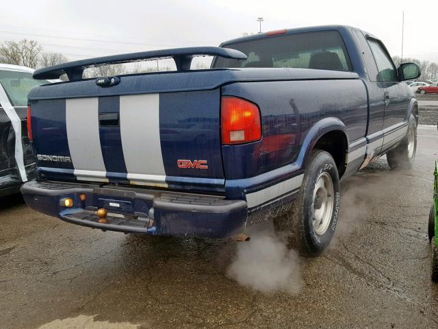 1GTCS19W0Y8191386 - 2000 GMC SONOMA BLUE photo 4