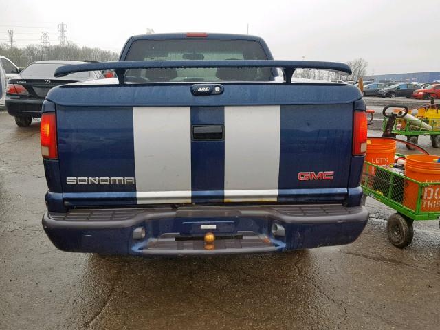 1GTCS19W0Y8191386 - 2000 GMC SONOMA BLUE photo 6