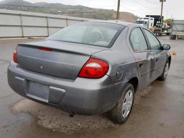 1B3ES26CX5D248996 - 2005 DODGE NEON BASE GRAY photo 4