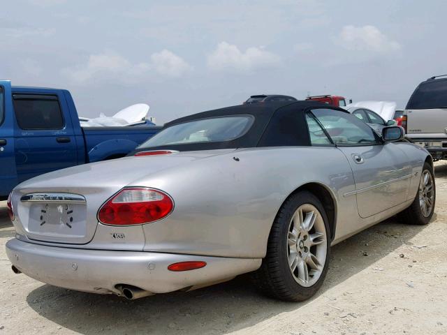 SAJDA42C91NA17580 - 2001 JAGUAR XK8 SILVER photo 4