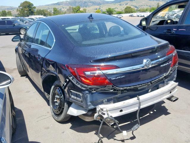 2G4GK5EX5E9275299 - 2014 BUICK REGAL BLUE photo 3