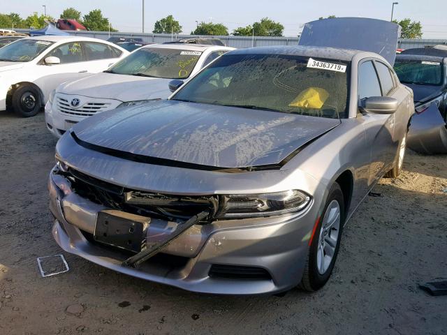 2C3CDXBG1JH247517 - 2018 DODGE CHARGER SX GRAY photo 2