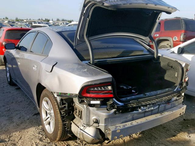 2C3CDXBG1JH247517 - 2018 DODGE CHARGER SX GRAY photo 3