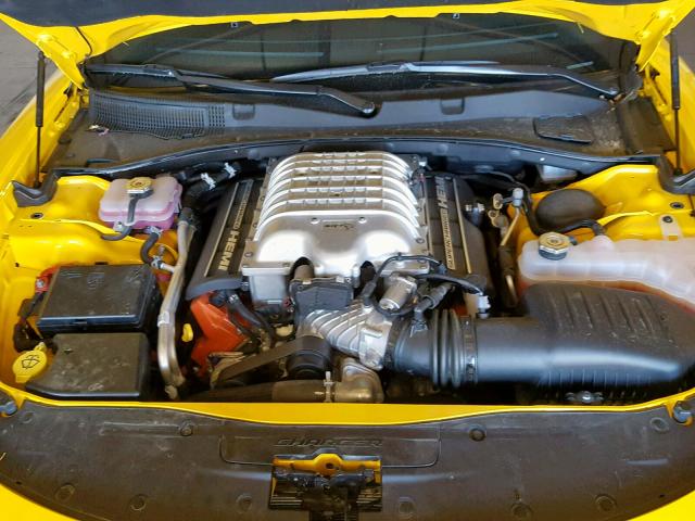 2C3CDXL93HH503330 - 2017 DODGE CHARGER SR YELLOW photo 7