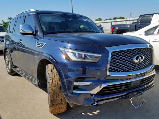 JN8AZ2ND3J9840194 - 2018 INFINITI QX80 BASE BLUE photo 1