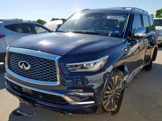 JN8AZ2ND3J9840194 - 2018 INFINITI QX80 BASE BLUE photo 2