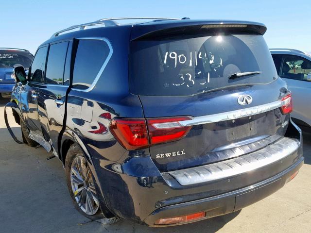 JN8AZ2ND3J9840194 - 2018 INFINITI QX80 BASE BLUE photo 3