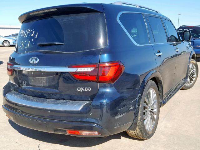 JN8AZ2ND3J9840194 - 2018 INFINITI QX80 BASE BLUE photo 4