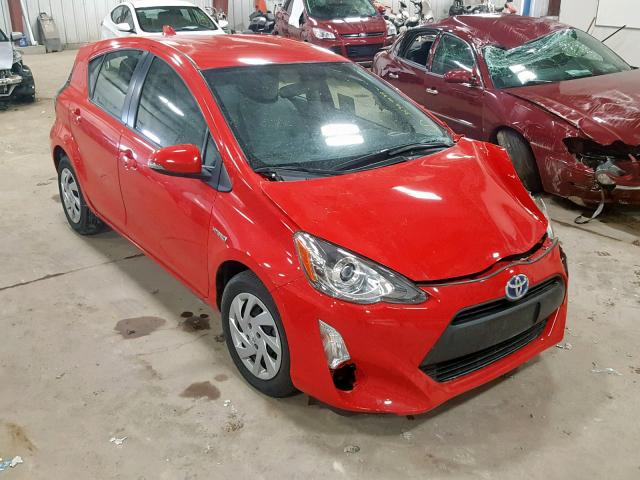 JTDKDTB36F1101018 - 2015 TOYOTA PRIUS C RED photo 1