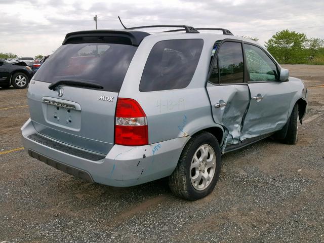 2HNYD18602H538051 - 2002 ACURA MDX TOURIN BLUE photo 4