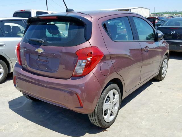 KL8CB6SA1KC733801 - 2019 CHEVROLET SPARK LS MAROON photo 4