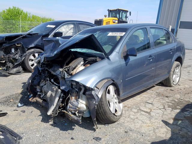 1G1AL58F877323613 - 2007 CHEVROLET COBALT LT BLUE photo 2