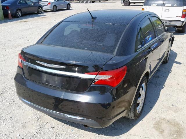 1C3CCBAB6CN318992 - 2012 CHRYSLER 200 LX BLACK photo 4