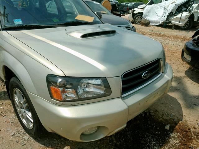 JF1SG69695H735119 - 2005 SUBARU FORESTER 2 GOLD photo 9
