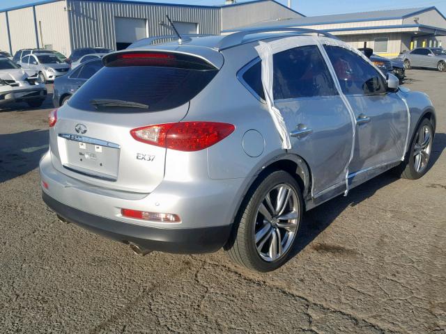 JN1BJ0HP4DM430624 - 2013 INFINITI EX37 BASE SILVER photo 4