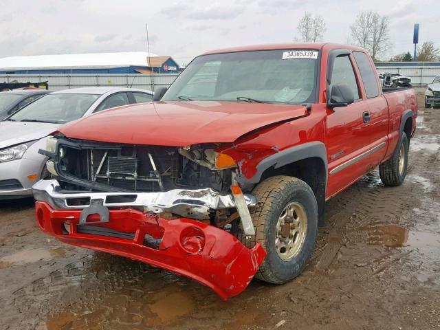 1GTGK29U33Z182691 - 2003 GMC NEW SIERRA RED photo 2