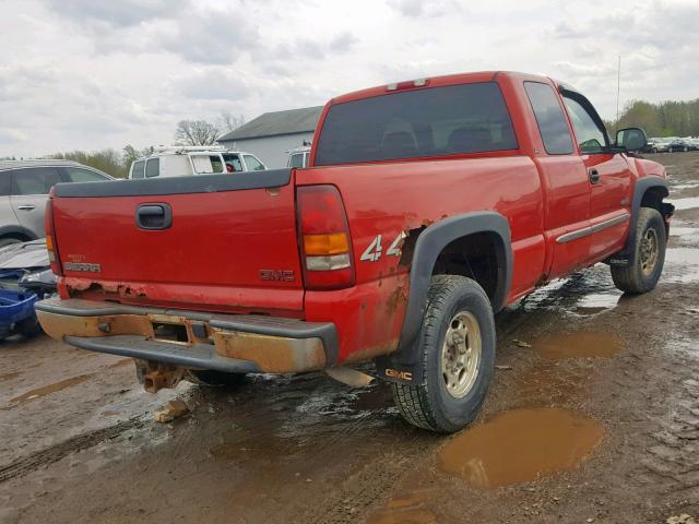 1GTGK29U33Z182691 - 2003 GMC NEW SIERRA RED photo 4