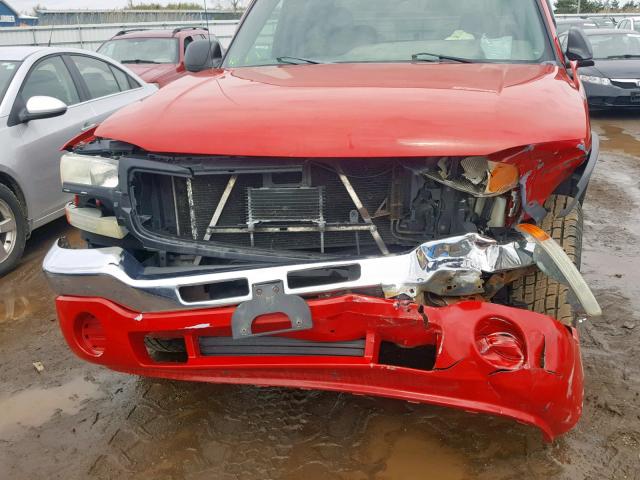 1GTGK29U33Z182691 - 2003 GMC NEW SIERRA RED photo 9