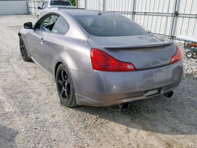 JNKCV64E58M101688 - 2008 INFINITI G37 BASE SILVER photo 3