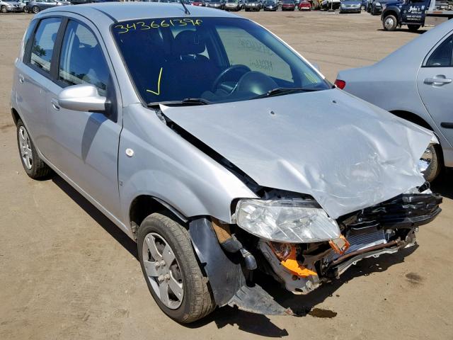 KL1TD66688B267040 - 2008 CHEVROLET AVEO BASE Gümüş foto 1